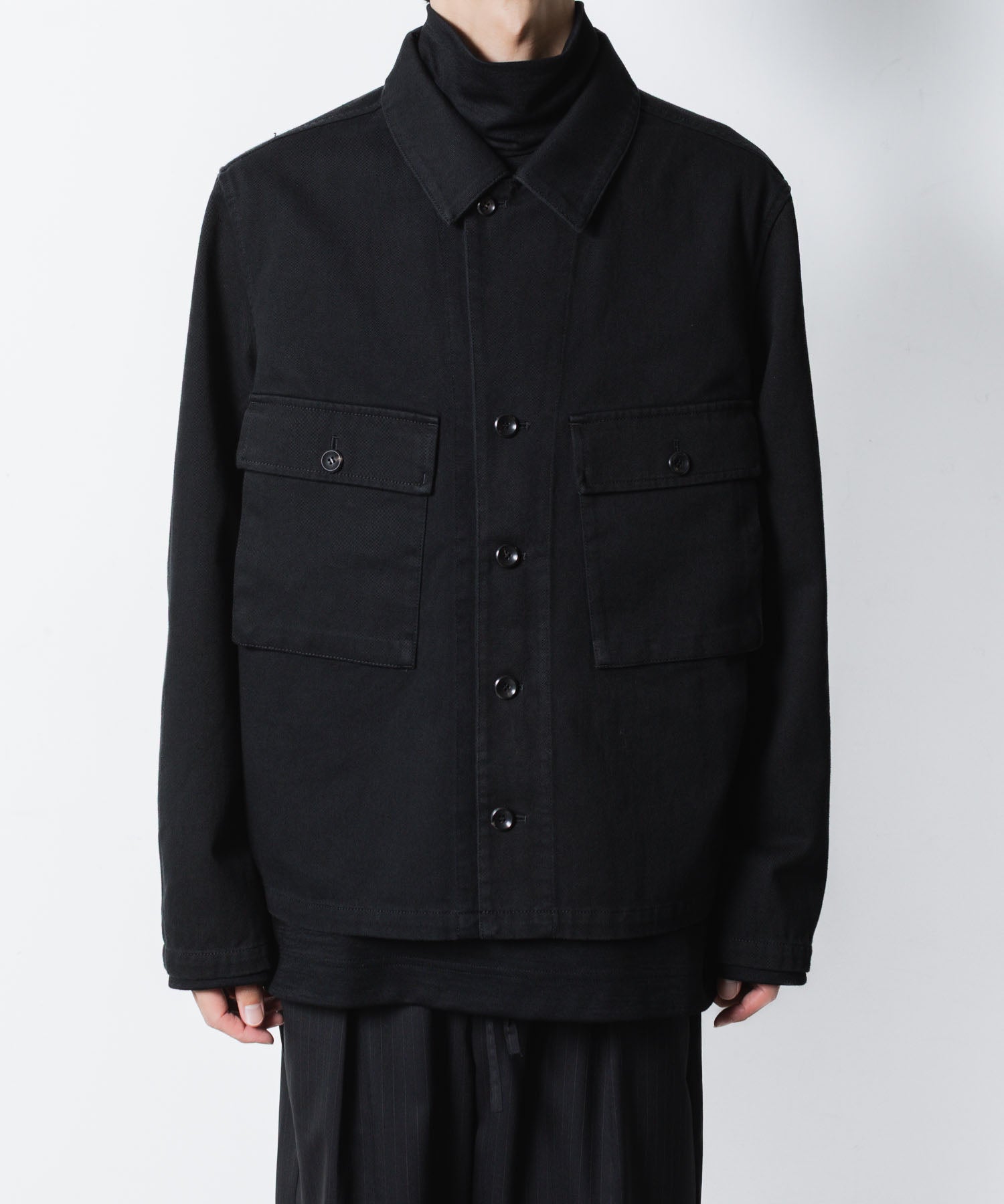 ATTACHMENT アタッチメントのCO NIDOM CLOTH M-43 JACKET - BLACKの公式通販サイトsession福岡セレクトショップ