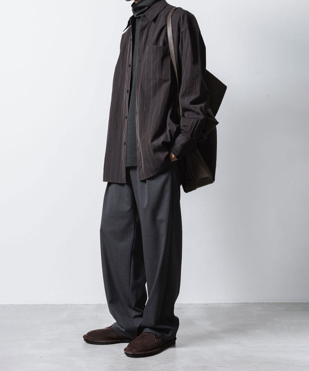 ATTACHMENT / EXCLUSIVE ITEM アタッチメントのWO/NYスムース ハイネックカットソー L/S - D.GRAYの公式通販サイトsession福岡セレクトショップ