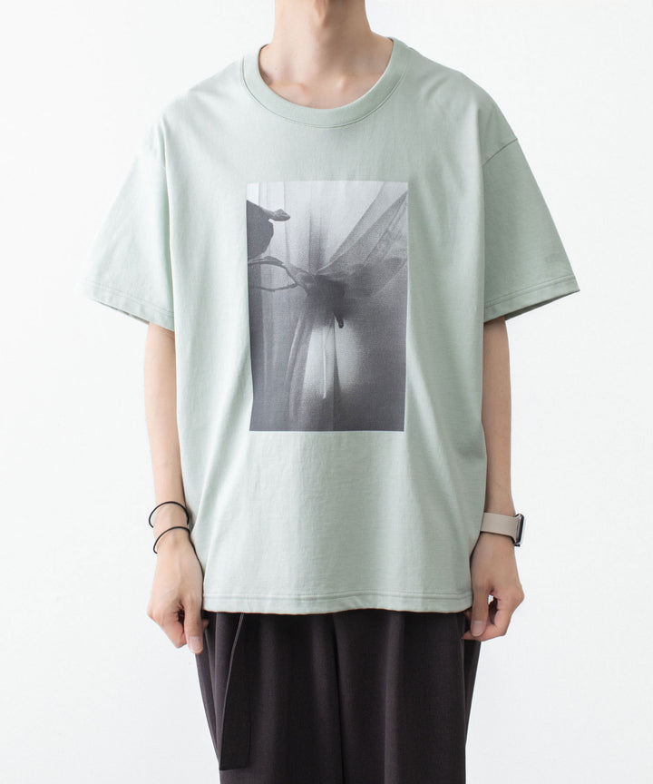 ATTACHMENT アタッチメントの30//2 SUVIN JERSEY PRINT TEE - L.GREENの公式通販サイトsession福岡セレクトショップ