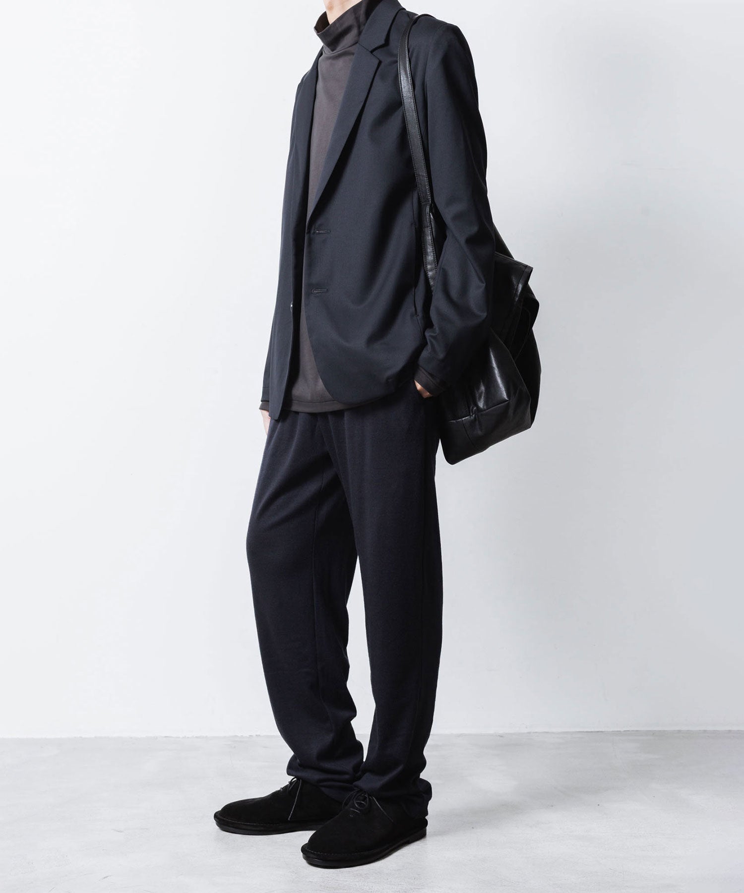 ATTACHMENT アタッチメントの1/60 WOOL SMOOTH SLIM FIT LOUNGE TROUSERS - NAVYの公式通販サイトsession福岡セレクトショップ