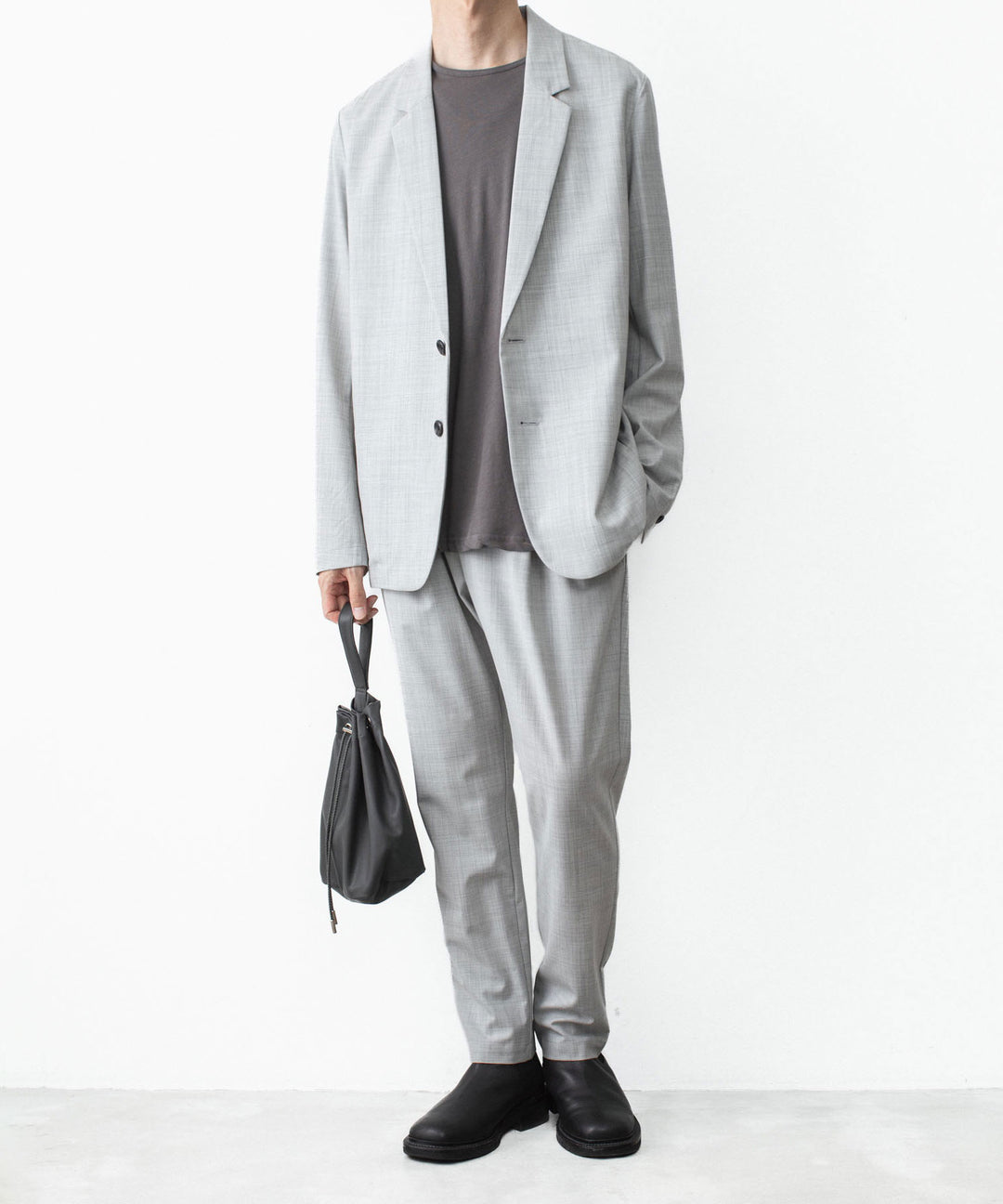 ATTACHMENT アタッチメントのWO/TA STRETCH TRO REGULAR FIT EASY TROUSERS - X.GRAYの公式通販サイトsession福岡セレクトショップ