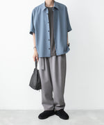 画像をギャラリービューアに読み込む, ATTACHMENT アタッチメントのPE STRETCH DOUBLE CLOTH BELTED WIDE TAPERED TROUSERS - L.GRAYの公式通販サイトsession福岡セレクトショップ
