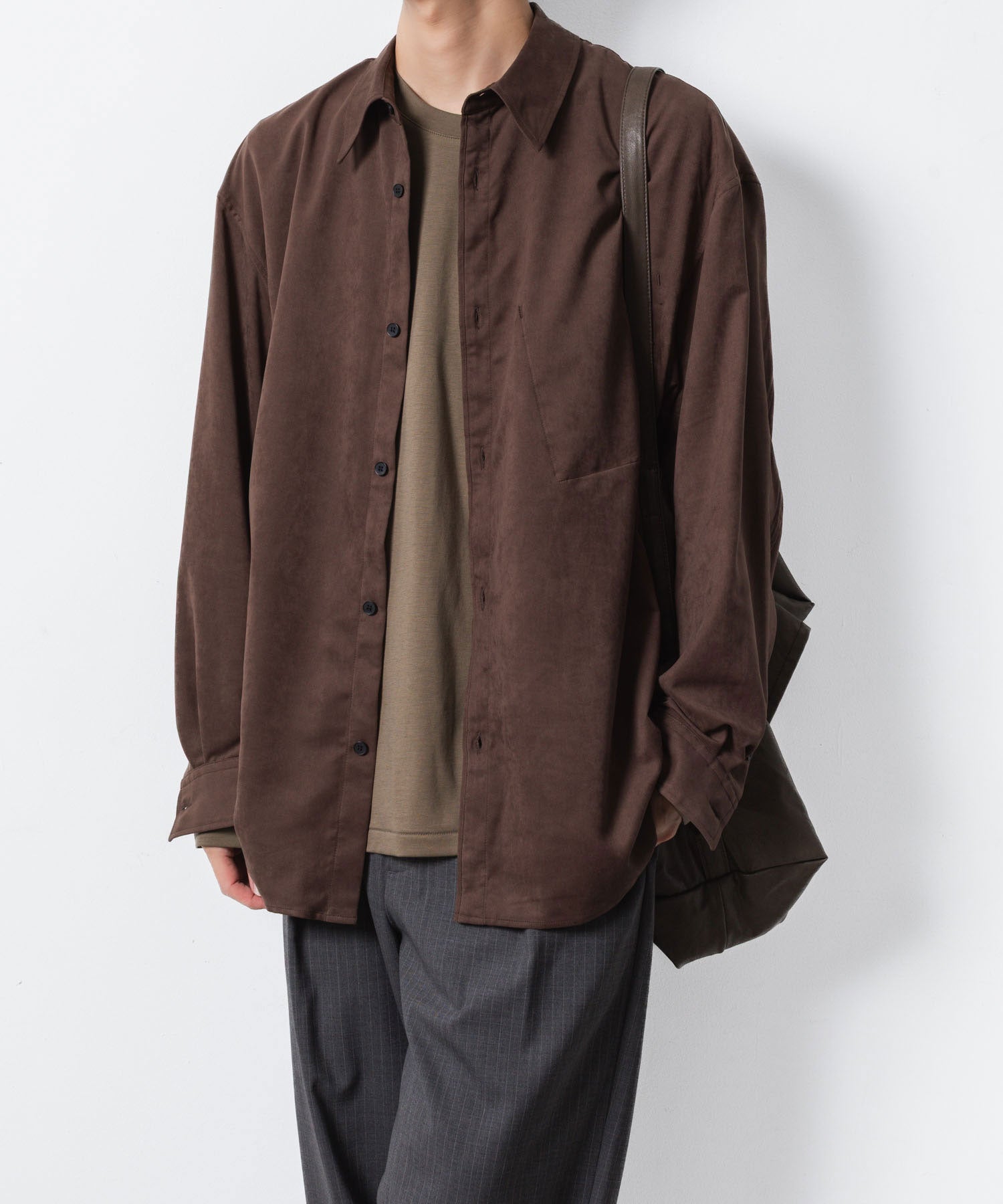 ATTACHMENT アタッチメントのCOTTON DOUBLE FACE SLIM FIT L/S TEE - CAMELの公式通販サイトsession福岡セレクトショップ