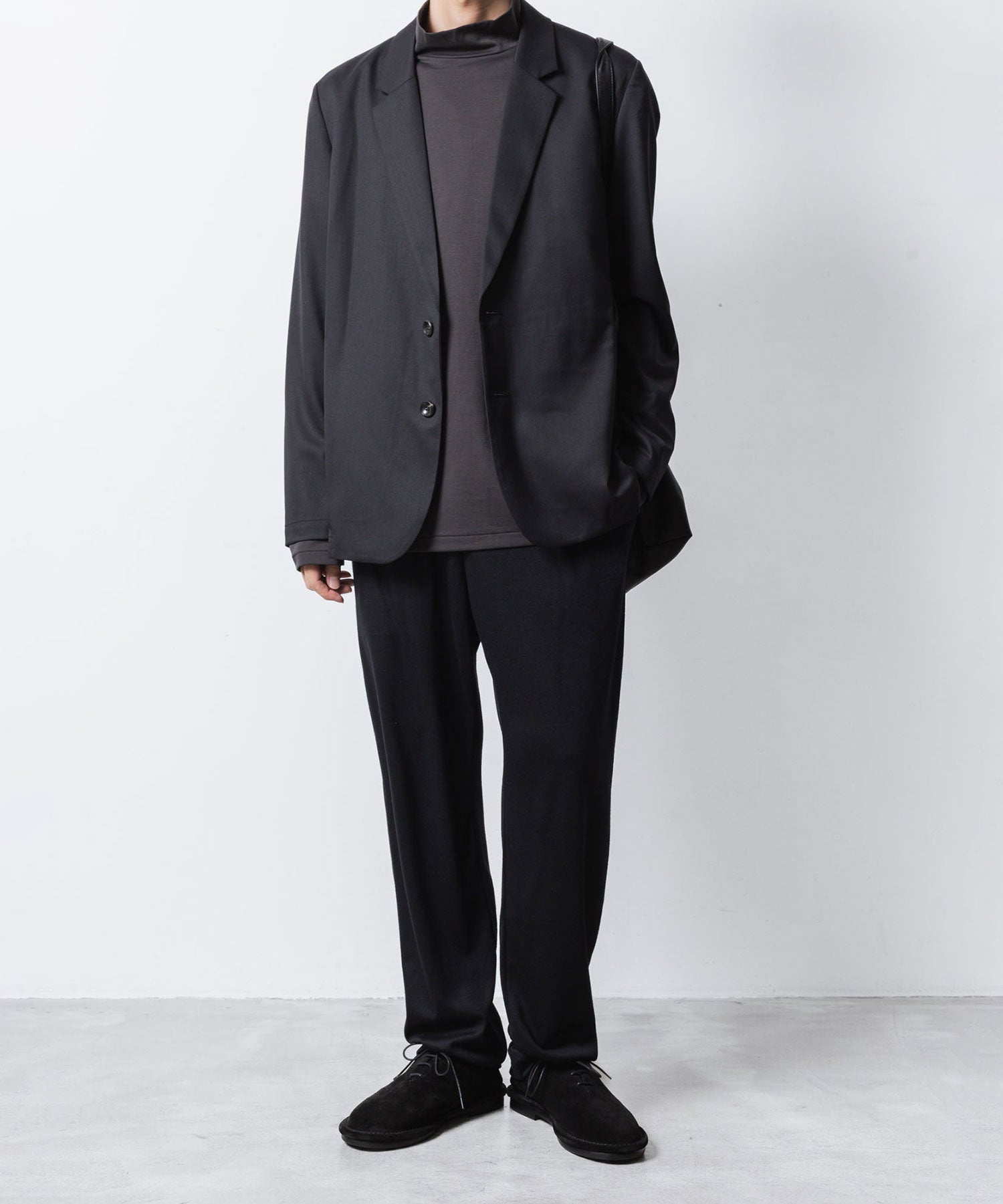 ATTACHMENT アタッチメントのT/W/SI STRETCH GABARDINE 2B JKT - BLACKの公式通販サイトsession福岡セレクトショップ