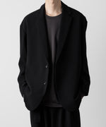 画像をギャラリービューアに読み込む, ATTACHMENT アタッチメントのPE STRETCH DOUBLE CLOTH OVERSIZED 2B JACKET - BLACK 公式通販サイトsession福岡セレクトショップ
