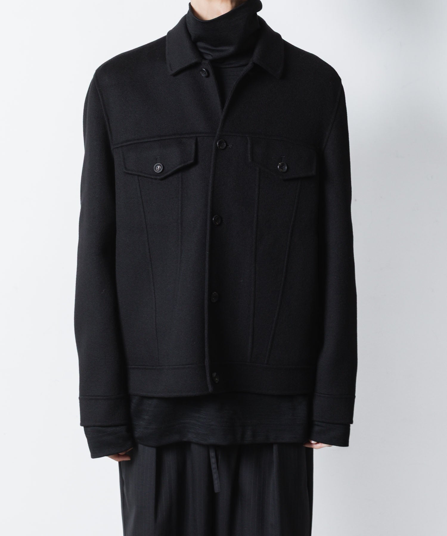 ATTACHMENT アタッチメントのWO/CA DOUBLE FACE BEAVER TRACKER JACKET - BLACKの公式通販サイトsession福岡セレクトショップ