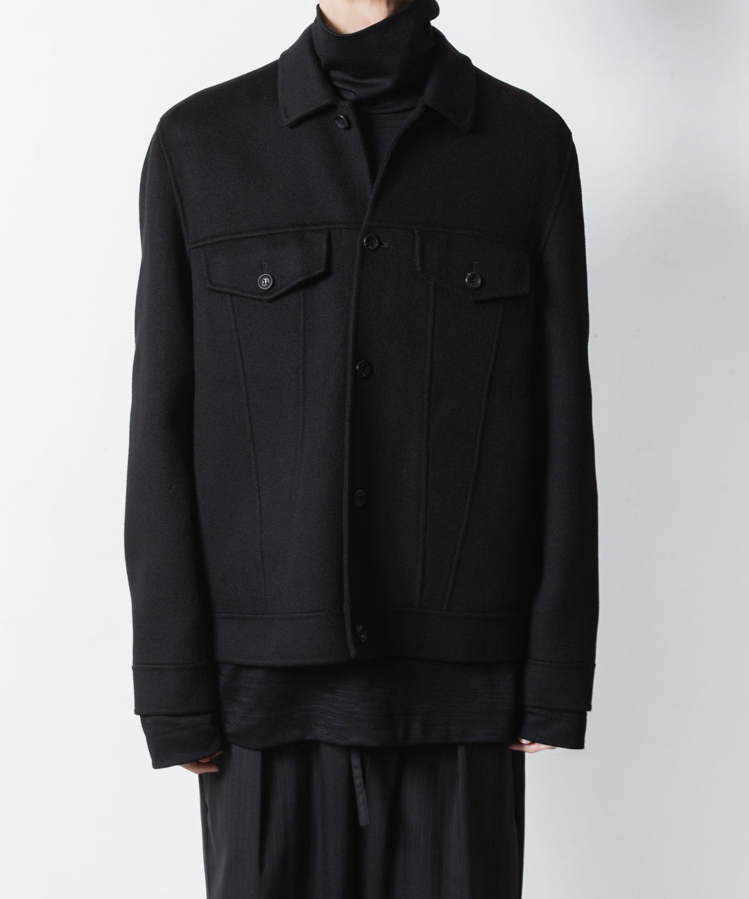 ATTACHMENT アタッチメントのWO/CA DOUBLE FACE BEAVER TRACKER JACKET - BLACKの公式通販サイトsession福岡セレクトショップ