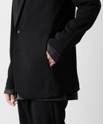 画像をギャラリービューアに読み込む, ATTACHMENT アタッチメントのPE STRETCH DOUBLE CLOTH 2B JACKET - BLACK 公式通販サイトsession福岡セレクトショップ
