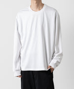 画像をギャラリービューアに読み込む, ATTACHMENT アタッチメントのCOTTON DOUBLE FACE OVERSIZED L/S TEE - WHITEの公式通販サイトsession福岡セレクトショップ
