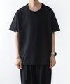 【 ATTACHMENT 】30//2 SUVIN JERSEY EMBROIDERY TEE - BLACK