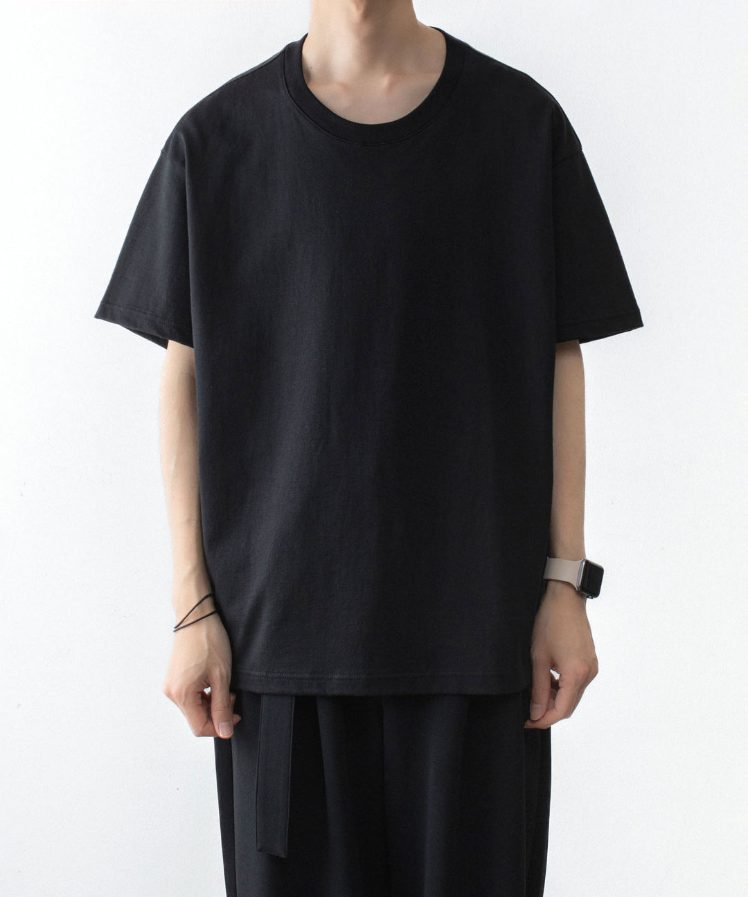 ATTACHMENT アタッチメントの30//2 SUVIN JERSEY EMBROIDERY TEE - BLACKの公式通販サイトsession福岡セレクトショップ