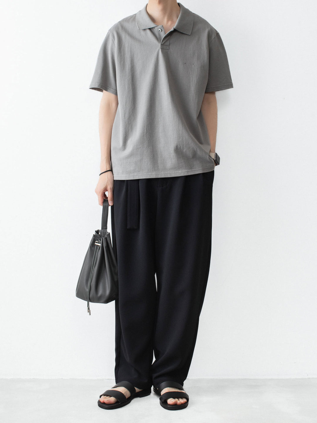 ATTACHMENT アタッチメントのSOFT PIQUE S/S POLO - GRAYの公式通販サイトsession福岡セレクトショップ