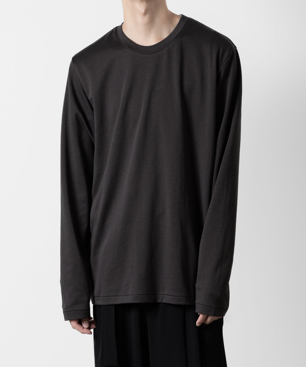 ATTACHMENT アタッチメントのCOTTON DOUBLE FACE SLIM FIT L/S TEE - D.GRAY  公式通販サイトsession福岡セレクトショップ