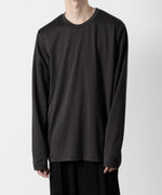 画像をギャラリービューアに読み込む, ATTACHMENT アタッチメントのCOTTON DOUBLE FACE SLIM FIT L/S TEE - D.GRAY  公式通販サイトsession福岡セレクトショップ
