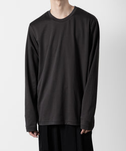 ATTACHMENT アタッチメントのCOTTON DOUBLE FACE SLIM FIT L/S TEE - D.GRAY  公式通販サイトsession福岡セレクトショップ