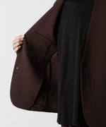 画像をギャラリービューアに読み込む, ATTACHMENT アタッチメントのPE STRETCH DOUBLE CLOTH COLLARLESS JACKET - BROWN 公式通販サイトsession福岡セレクトショップ
