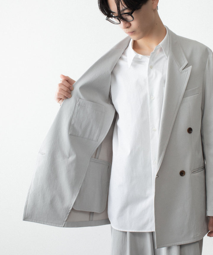 ATTACHMENT アタッチメントのPE/CO/LI DRY TWILL DOUBLE-BREASTED JKT - L.GRAYの公式通販サイトsession福岡セレクトショップ