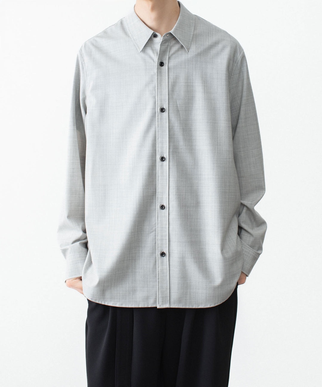 ATTACHMENT アタッチメントのWO/TA STRETCH TRO L/S SHIRT - X.GRAYの公式通販サイトsession福岡セレクトショップ