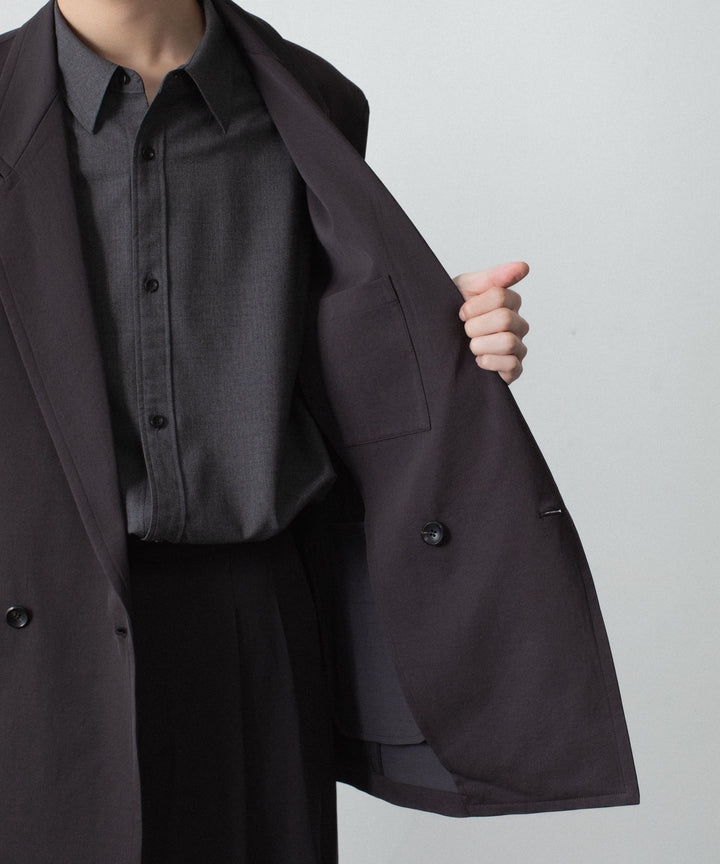 ATTACHMENT アタッチメントのPE/CO/LI DRY TWILL DOUBLE-BREASTED JKT - BLACKの公式通販サイトsession福岡セレクトショップ