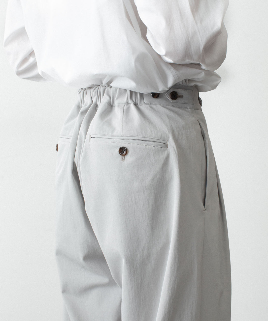 ATTACHMENT アタッチメントのPE/CO/LI DRY TWILL WIDE TROUSERS - L.GRAYの公式通販サイトsession福岡セレクトショップ