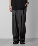 画像をギャラリービューアに読み込む, ATTACHMENT アタッチメント LIMITEDのSORIBIA TWILL BELTED WIDE TROUSERS - D.GRAYの公式通販サイトsession福岡セレクトショップ
