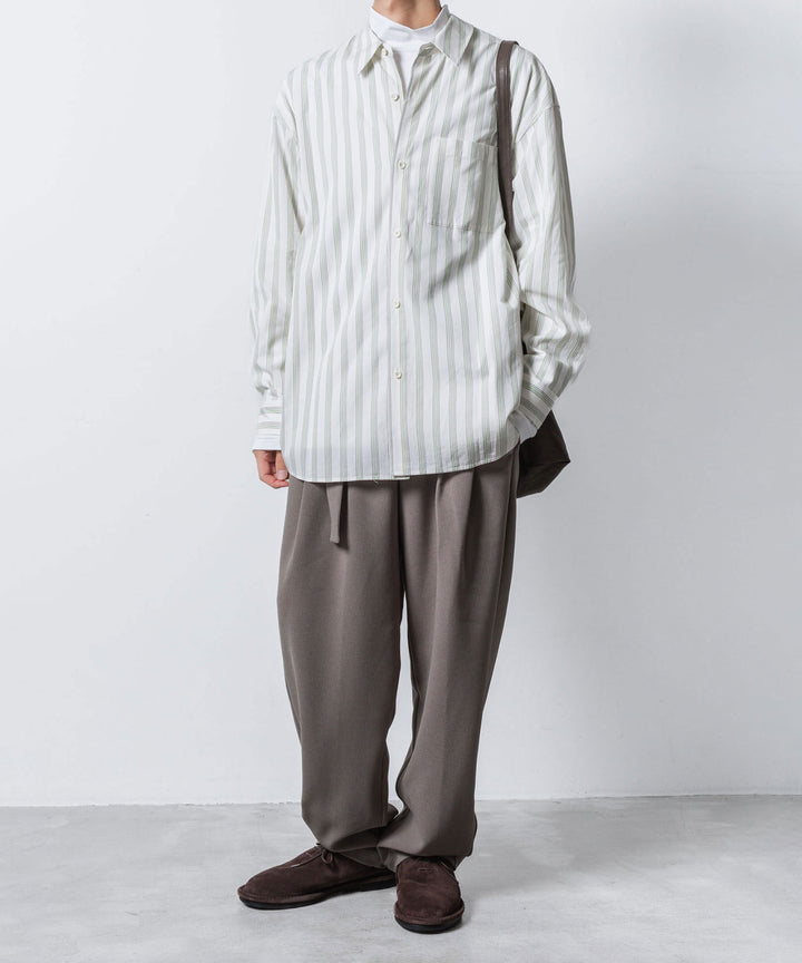 ATTACHMENT アタッチメントのCOTTON DOUBLE FACE SLIM FIT HIGHNECK L/S TEE - WHITEの公式通販サイトsession福岡セレクトショップ