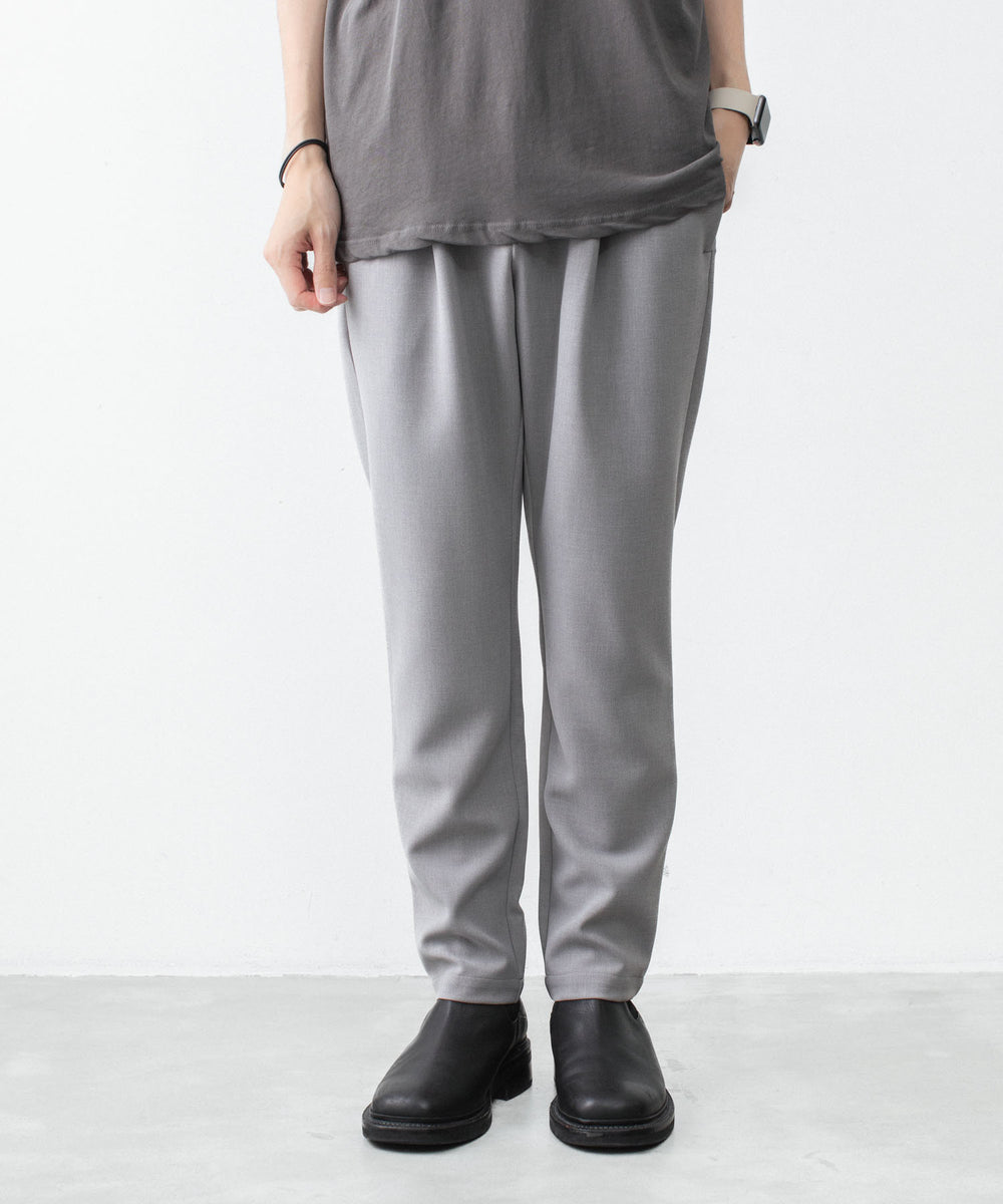 ATTACHMENT アタッチメントのPE STRETCH DOUBLE CLOTH REGULAR FIT EASY TROUSERS - L.GRAYの公式通販サイトsession福岡セレクトショップ