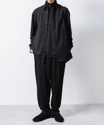 画像をギャラリービューアに読み込む, ATTACHMENT アタッチメントのCOTTON DOUBLE FACE LOUNGE TROUSERS - BLACKの公式通販サイトsession福岡セレクトショップ
