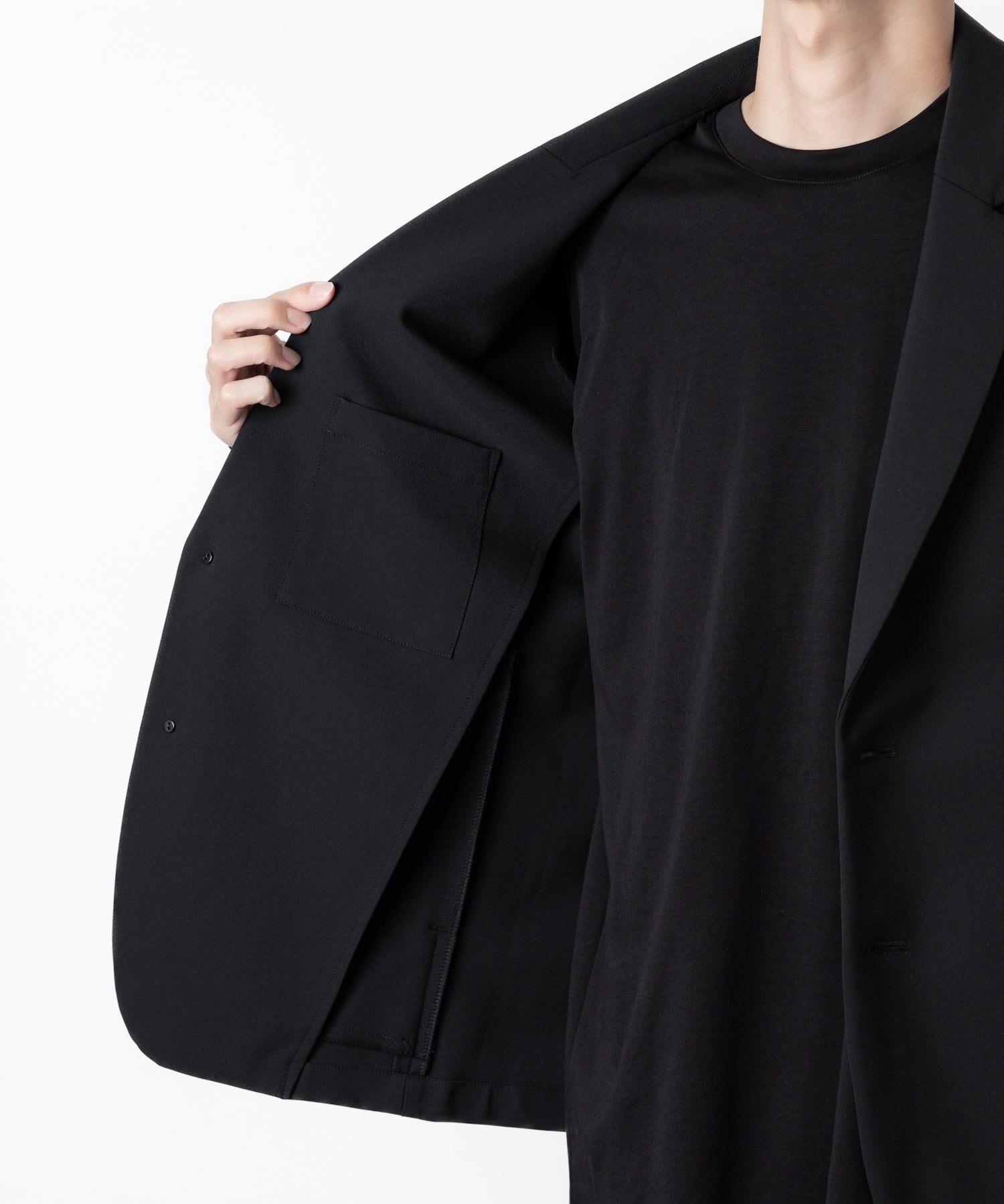 ATTACHMENT アタッチメント別注のSOLOTEX DOUBLE CLOTH 2B JACKET - BLACKの公式通販サイトsession福岡セレクトショップ