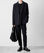 画像をギャラリービューアに読み込む, ATTACHMENT アタッチメントのPE STRETCH DOUBLE CLOTH NARROW TROUSERS - NAVY 公式通販サイトsession福岡セレクトショップ
