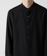 画像をギャラリービューアに読み込む, ATTACHMENT アタッチメントのPE STRETCH VIYELLA BAND COLLAR DRESS SHIRT - BLACK 公式通販サイトsession福岡セレクトショップ
