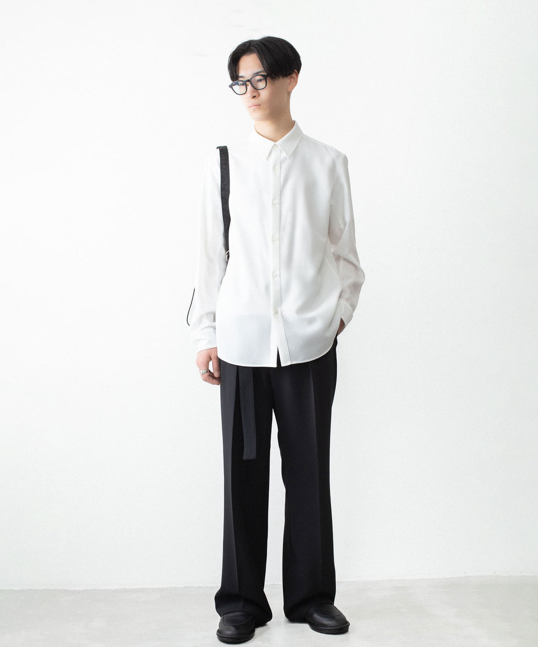 ATTACHMENT アタッチメントのPE COMPACT TWILL REGULAR COLLAR DRESS SHIRT - WHITEの公式通販サイトsession福岡セレクトショップ