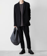 画像をギャラリービューアに読み込む, ATTACHMENT アタッチメントのPE STRETCH DOUBLE CLOTH REGULAR FIT EASY TROUSERS - BLACK 公式通販サイトsession福岡セレクトショップ
