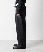 画像をギャラリービューアに読み込む, ATTACHMENT アタッチメントのT/W/SI STRETCH GABARDINE FLAP TROUSERS - BLACKの公式通販サイトsession福岡セレクトショップ
