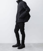 画像をギャラリービューアに読み込む, ATTACHMENT / EXCLUSIVE ITEMアタッチメントのRUBBER STRETCH TWILL THREE DIMENSIONAL PANTS - BLACKの公式通販サイトsession福岡セレクトショップ
