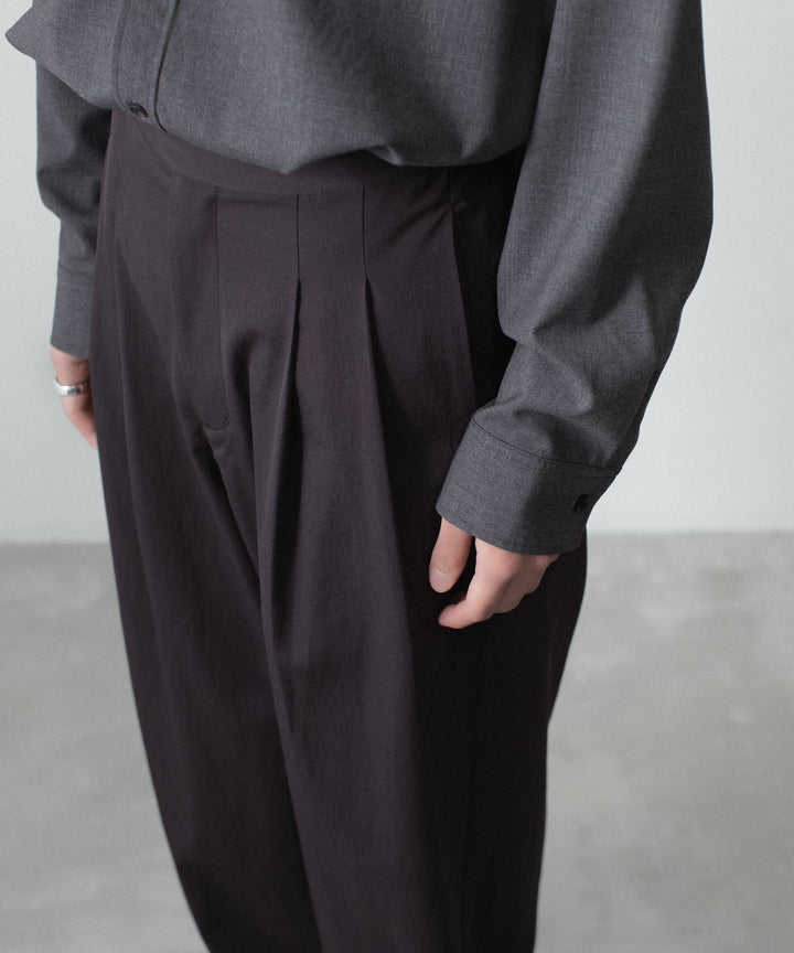 ATTACHMENT アタッチメントのPE/CO/LI DRY TWILL WIDE TROUSERS - BLACKの公式通販サイトsession福岡セレクトショップ