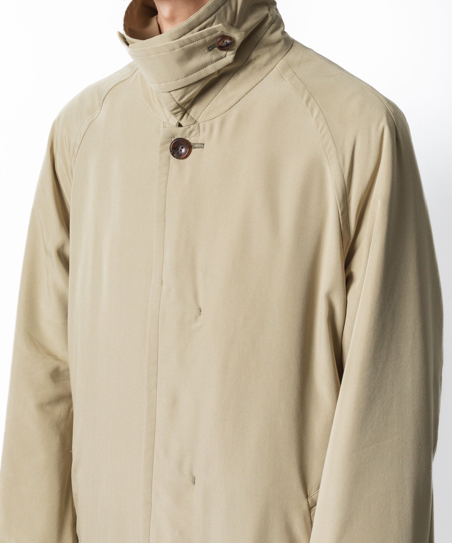 VEIN ヴェインのFIBRIL POPLIN PADDING BALMACAAN COAT - L.BEIGEの公式通販サイトsession福岡セレクトショップ