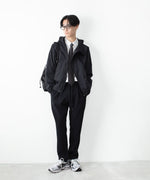 画像をギャラリービューアに読み込む, ATTACHMENT アタッチメントのPE STRETCH DOUBLE CLOTH REGULAR FIT EASY TROUSERS - BLACKの公式通販サイトsession福岡セレクトショップ
