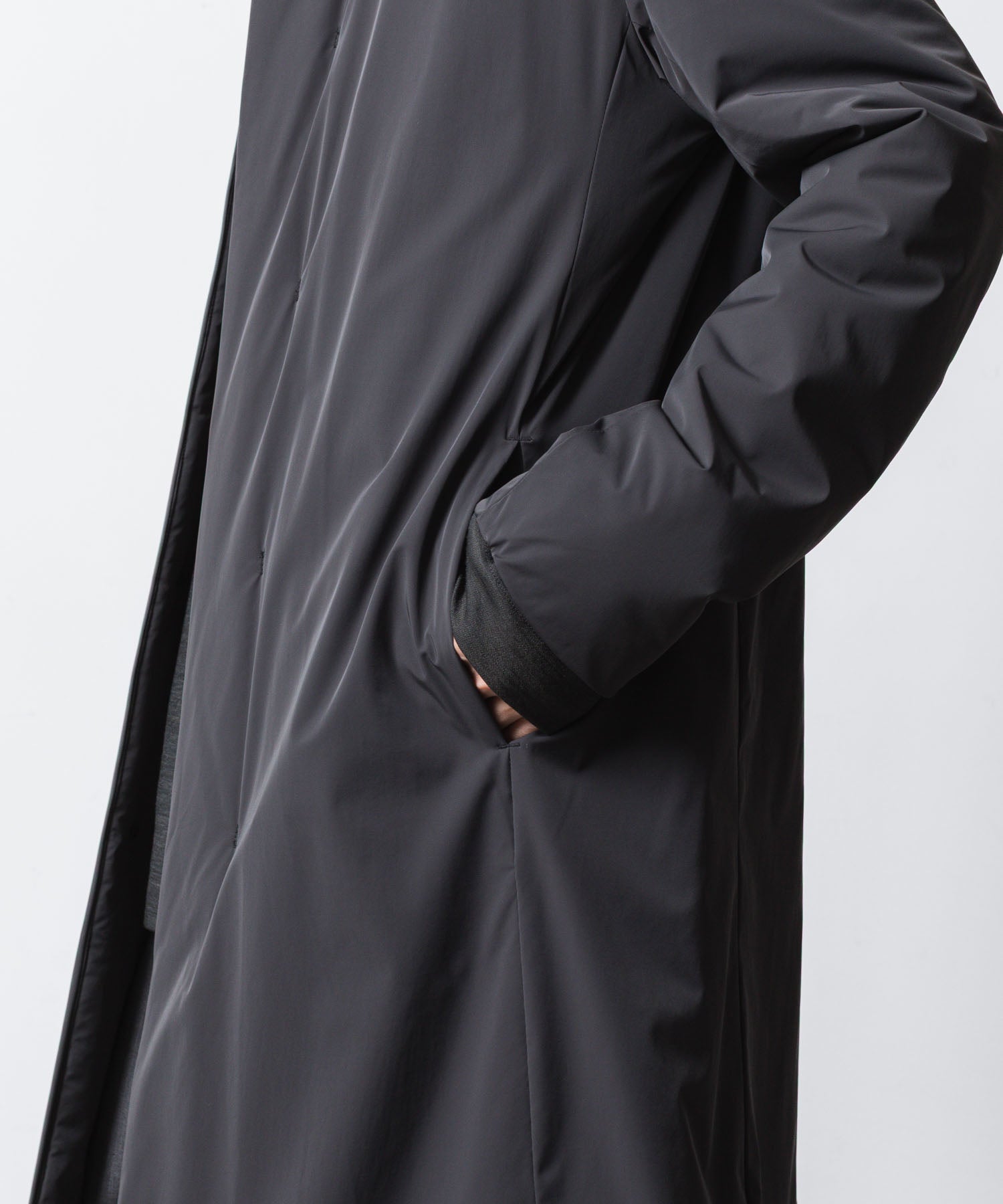 ATTACHMENT アタッチメントのNY 2LAYER STRETCH PADDING BALMACAAN COAT - D.GRAYの公式通販サイトsession福岡セレクトショップ