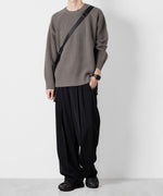 画像をギャラリービューアに読み込む, ATTACHMENT アタッチメントのBRITISH WO KNIT CREWNECK  PULLOVER - KHAKI GRAY 公式通販サイトsession福岡セレクトショップ
