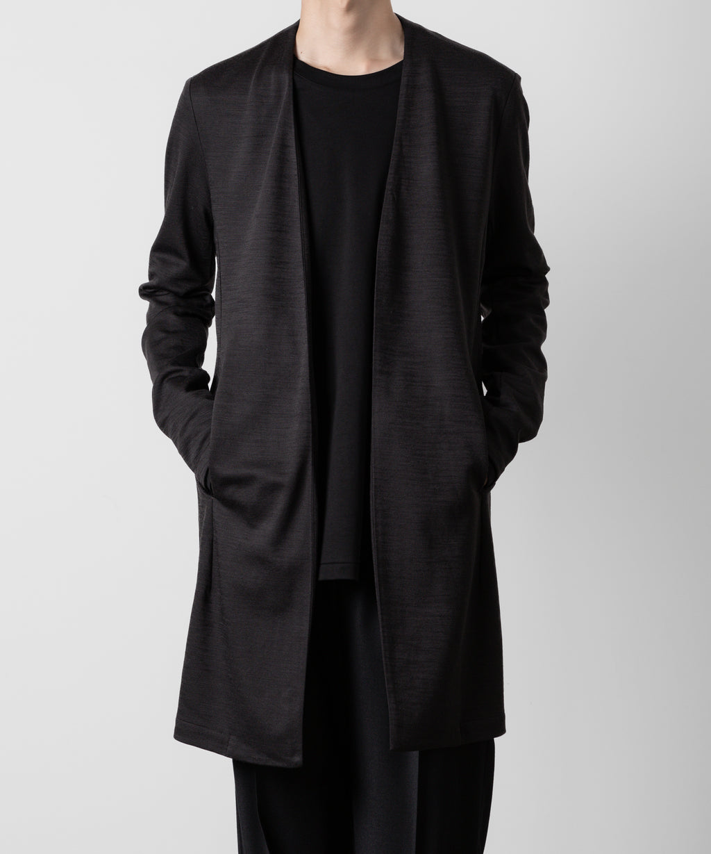 ATTACHMENT アタッチメントのWO/NY SMOOTH COLLARLESS LONG CARDIGAN - D.BROWN 公式通販サイトsession福岡セレクトショップ