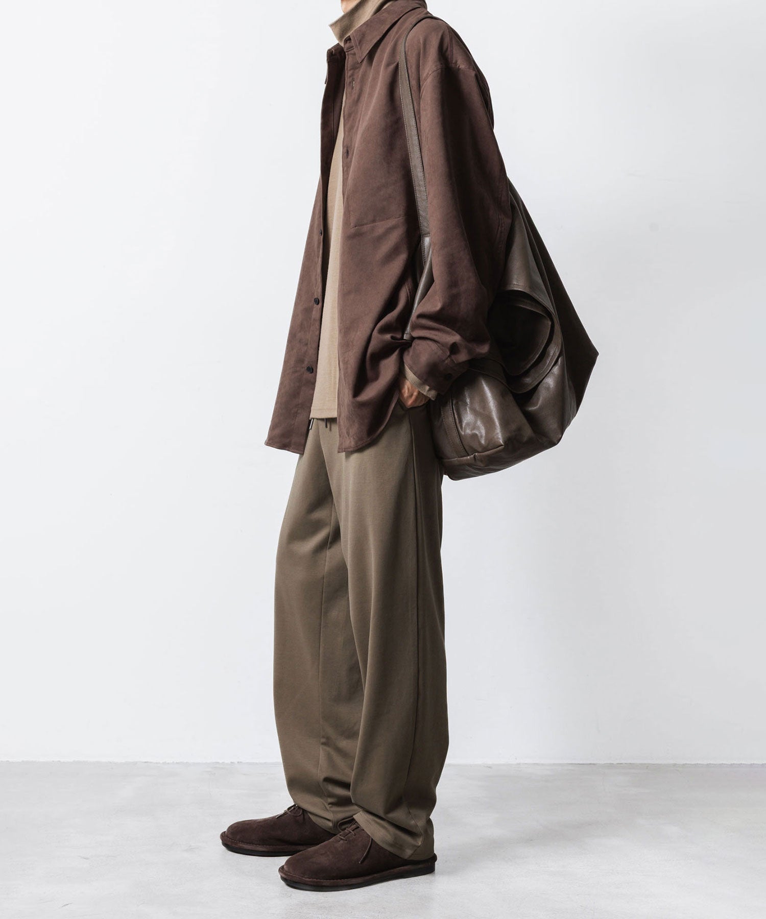 ATTACHMENT アタッチメントのCOTTON DOUBLE FACE LOUNGE TROUSERS - CAMELの公式通販サイトsession福岡セレクトショップ