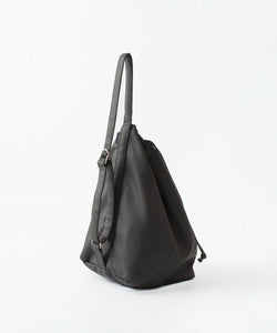 ATTACHMENT /アタッチメント】SYNTHETIC LEATHER BUCKET BAG - GRAY