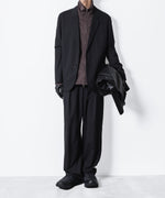 画像をギャラリービューアに読み込む, ATTACHMENT アタッチメントのT/W/SI STRETCH GABARDINE 1TUCK EASY TROUSERS - S.BLACKの公式通販サイトsession福岡セレクトショップ
