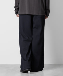 ATTACHMENT アタッチメントのPE STRETCH RIB WIDE LOUNGE TROUSERS - D.NAVY 公式通販サイトsession福岡セレクトショップ