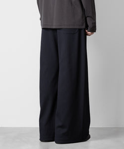 ATTACHMENT アタッチメントのPE STRETCH RIB WIDE LOUNGE TROUSERS - D.NAVY 公式通販サイトsession福岡セレクトショップ