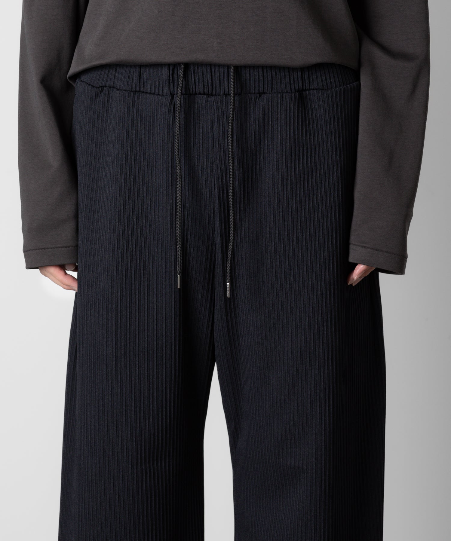 ATTACHMENT アタッチメントのPE STRETCH RIB WIDE LOUNGE TROUSERS - D.NAVY 公式通販サイトsession福岡セレクトショップ