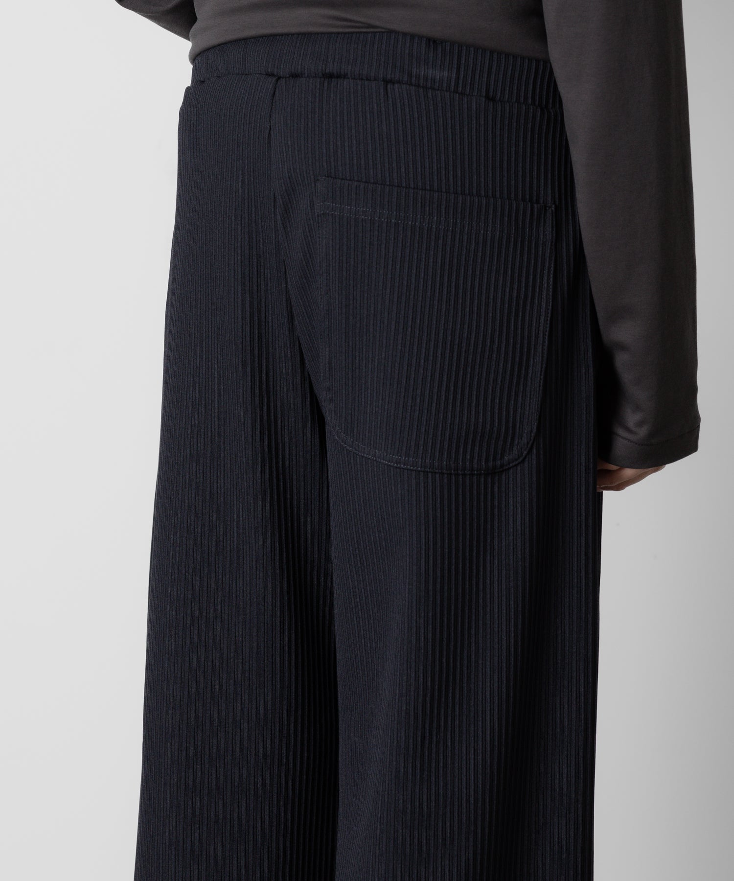 ATTACHMENT アタッチメントのPE STRETCH RIB WIDE LOUNGE TROUSERS - D.NAVY 公式通販サイトsession福岡セレクトショップ