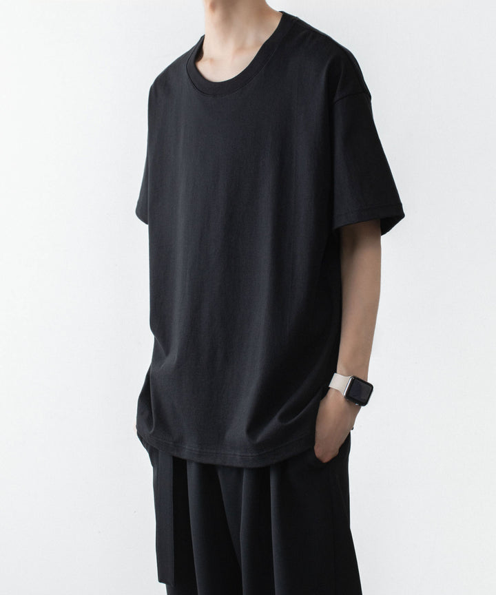 ATTACHMENT アタッチメントの30//2 SUVIN JERSEY EMBROIDERY TEE - BLACKの公式通販サイトsession福岡セレクトショップ