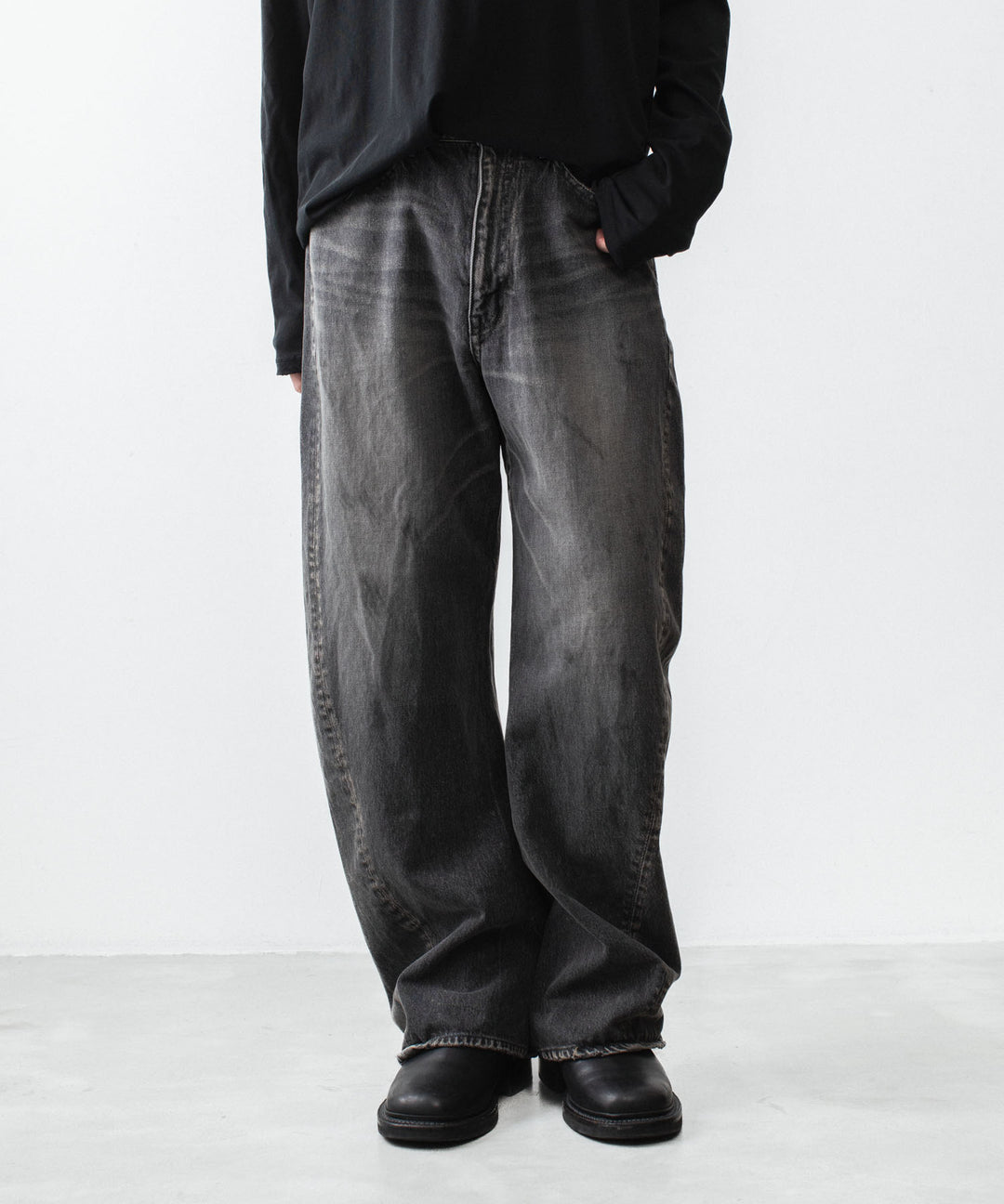 ATTACHMENT アタッチメントの13OZ DENIM 3D JEANS - BLACKの公式通販サイトsession福岡セレクトショップ